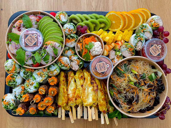 Asian Board with noodles