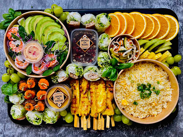 Asian Board with rice